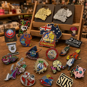 Spille da bavero personalizzate in smalto duro, spille in metallo con logo, all'ingrosso, a tema cartone animato, bandiera, barbiere, <span class=keywords><strong>NASA</strong></span>, da collezione, souvenir - Product Image 2