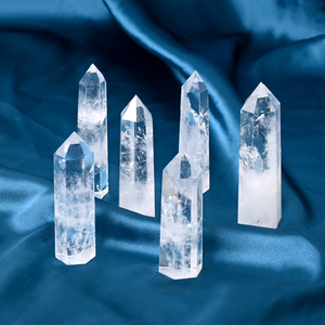 Vente en gros de cristaux de pierres naturelles de guérison, tours de cristaux de quartz clair poli pour la décoration de bureau - Product Image 5