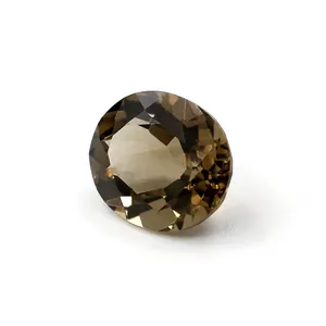 Natural Citrine Round Cut Smoky Quartz Gemstone Natural Citrine Gemstone For Jewelry Making