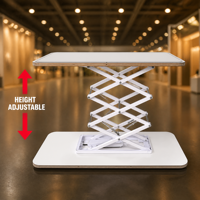Comptoir promotionnel pliable et portable, table d'exposition pour salon professionnel