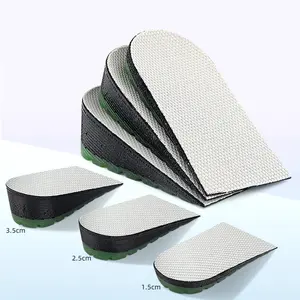 Inner Height Increase Pu Raw Material Odor Free Absorb Breathable Heel Lift Insole Arch Support Heel Elevate Insole