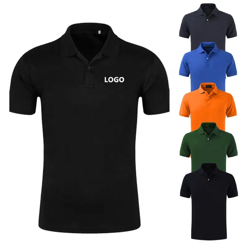 Wholesale Newest Product Type Fashionable Branded Pique Cotton Man Golf Polo Shirt Uniform Top