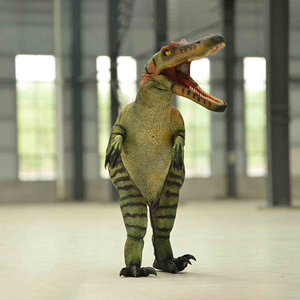 Costume de dinosaure <span class=keywords><strong>Spinosaurus</strong></span> réaliste classique de Zigong, conception à jambes cachées, tailles personnalisées, en plastique robuste, pour centre commercial et aire de jeux - Product Image 4