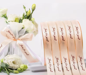 Cinta de grogrén personalizada con monograma y patrón de tela en rollo para empaque de recuerdos de despedida de soltera - Product Image 3