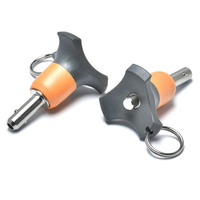 Goupilles à dégagement rapide en acier inoxydable et aluminium de 1/4 pouces Indexation Spring Ball Pin Plungers With Ring