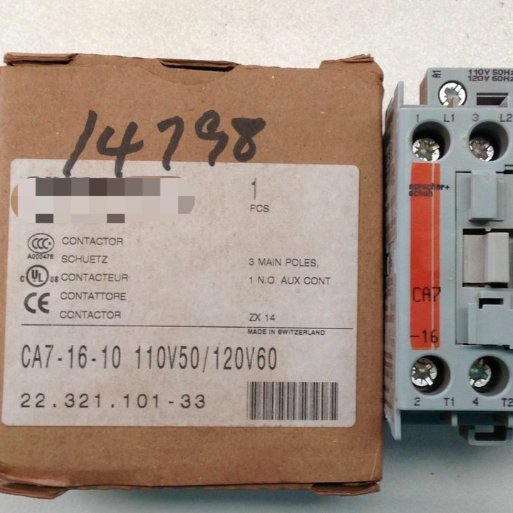 Sprecher & Schuh CA7-16-10 Contactor - 16A 240VAC Electrical Motor Contactor