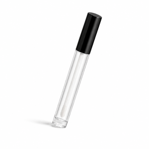 <b>Clear</b> PETG Lip <b>Gloss</b> Tube 4ml with Black Screw Cap Cosmetic Packaging - Product Image 1