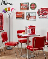 Ensemble de table et de chaises de style nordique pour café, club, bistrot - Meubles durables avec structure en acier
