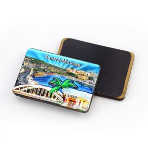 Nuevo Producto: Imán de Refrigerador con Diseño de la Ciudad de Francia, Recuerdo Turístico, Imán de MDF Recortado, Imán de Madera de Doble Capa con Resina Epoxi - Product Image 2