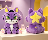 Peluche Tigre Personnalisée Dessin Animé OEM ODM, Poupée en Peluche, Mascotte Personnalisée pour Cadeau d'Affaires, Vente en Gros