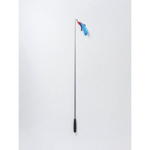Eco-Friendly Classic <b>Pet</b> Cat Teaser Stick Long Fishing Rod <b>Interactive</b> Plastic and Metal <b>Toy</b> - Product Image 1
