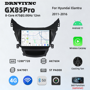Radio de Coche Android QLED de 9 Pulgadas y 8 Núcleos para Hyundai Elantra 2011-2016, Carplay, 4G, DSP, <span class=keywords><strong>Audio</strong></span> Estéreo, Pantalla, GPS, Navegación, FM, AM - Product Image 6