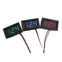 Mini Voltmetro Digitale LED Verde DC 4.5-30V Display a Due Fili Voltmetro Amperometro Rilevatore Tester Indicatore 0.56 Pollici