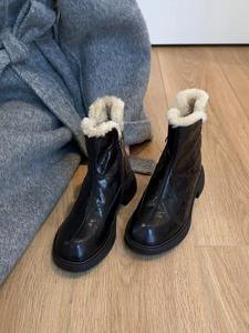 Stivali da Neve in Pelle di Pecora e Pelo d'Agnello di <span class=keywords><strong>Prima</strong></span> Qualità, Casual, Caldi, Impermeabili, Alla Moda, Taglie Grandi, Versatili, Stivaletti per Donne - Product Image 4