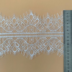 Ventes 14CM cils dentelle Nylon maille garnitures blanc noir bricolage à la main fille jupe Lingerie robe de mariée - Product Image 5