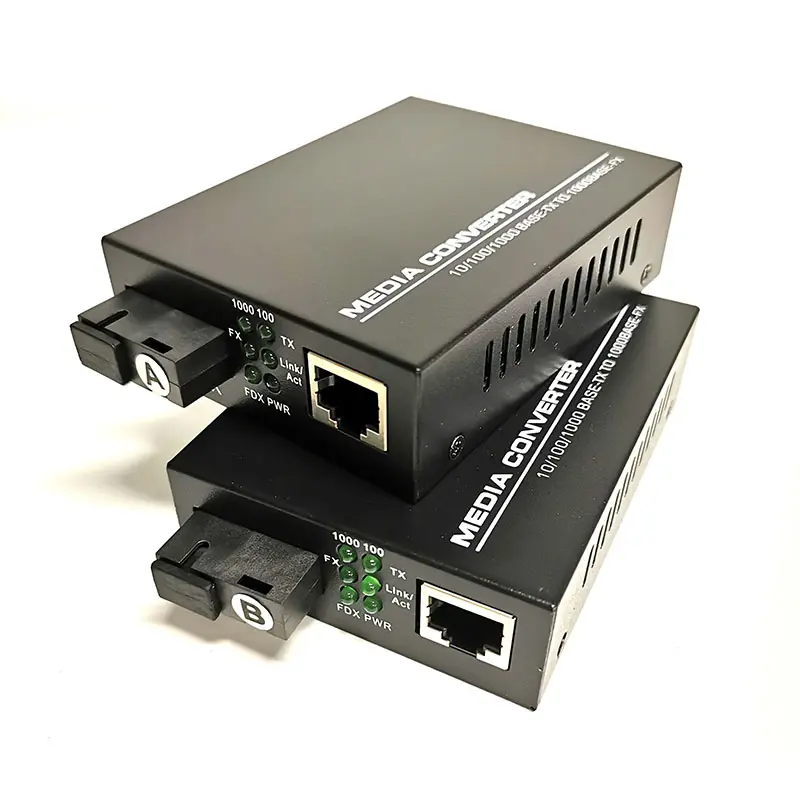 Convertitore multimediale gestito st industriale convertitore multimediale gpon poe 40km convertitore multimediale gigabit SFP fibra ottica