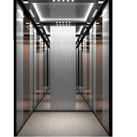 Ascenseur panoramique commercial haut de gamme avec design moderne pour projets de bureaux et d'hôtels de prestige