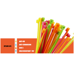 ซิปไนลอน PA66 Ties-100PCS สายอเนกประสงค์หลากสีกำลัง50lbs 11.8ชิ้นสำหรับผลิตภัณฑ์บนถนนกำลังมา100ชิ้นต่อความแข็งแรง50lbs - Product Image 4