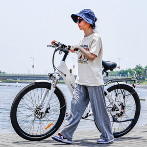 Vélo électrique chinois avec <span class=keywords><strong>moteur</strong></span> 250W, cadre en alliage d'aluminium 26'' 28'', batterie cachée 36V, vélo de ville, Europe - Product Image 4