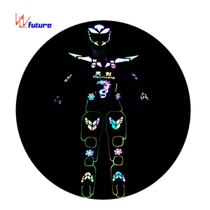 Traje de Robot para fiesta, Cosplay Popular, estilete LED, proveedor de oro de China