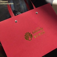 Rote Karton-Tragetasche für Kleidung, Tee, Geschenke, Backwaren mit Breitem Boden Hergestellt in China