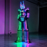 Costumes de robot LED de haute qualité pour spectacles, tenues de cosplay de robot, accessoires de performance adaptés aux festivals et aux fêtes
