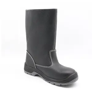 ENTE 안전 러시아 중장비 작업 부츠 높은 발목 정품 가죽 스틸 발가락 안티 스매쉬 안전 부츠 신발
