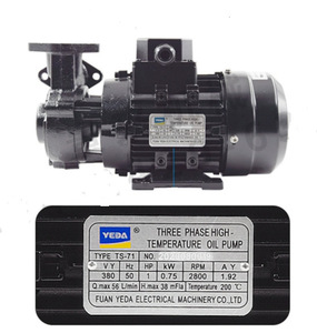 <strong>YEDA</strong> THREE PHASE HIGH-TEMPERATURE OIL PUMP TS-63 0.37KW - Product Image 1