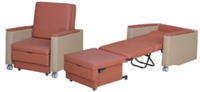 Chaise-lit médicale pliable pour hôpital, clinique, maison de retraite, chaise-lit pliable