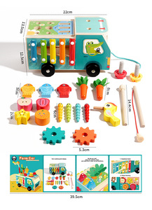 Juguete Educativo Multifuncional CE CPC6 en 1, Juego <span class=keywords><strong>de</strong></span> Cosecha <span class=keywords><strong>de</strong></span> Zanahorias, Clasificación y Conteo <span class=keywords><strong>de</strong></span> Tamaño <span class=keywords><strong>de</strong></span> Coche, Juguete Montessori para Niños y Niñas - Product Image 3