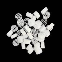 Support filtrant MBBR pour biofilm, média de filtration pour l'aquaculture, élimination de l'ammoniac et des nitrites dans les étangs, biocarrier MBBR K1 pour bassin à poissons