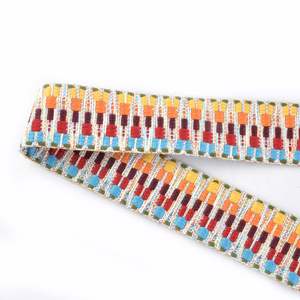 สายรัดกระเป๋า/เข็มขัด/เสื้อผ้า ลายแจ็คการ์ดรูปตัววี แบบด้านเดียว ผลิตจากโพลีเอสเตอร์ 100% เป็นมิตรกับสิ่งแวดล้อม พร้อมรับทำโลโก้ตามสั่ง ลดราคาพิเศษ - Product Image 2