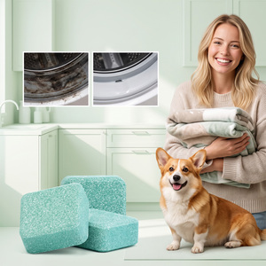 Tablettes nettoyantes pour lave-linge : Nettoyage en profondeur, élimination des poils d'animaux et des mauvaises odeurs, détartrant, rafraîchisseur, entretien ménager - Product Image 6