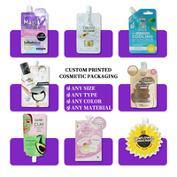 Sachet d'échantillon cosmétique personnalisé pour soins de la peau mini petit échantillon emballage de liquide pochette pour visage sérum BB crème pochettes à bec cosmétique