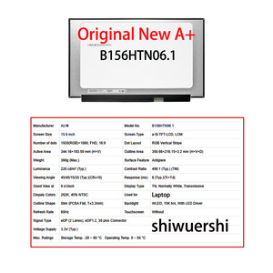 Shiwuershi Original Nouveau A+ Écran LCD d'ordinateur portable fin 15,6 pouces 1920x1080 LM156LF2L01 B156HTN02.1 2.0 6.2 HW0A 6.1 3.0 3.4 - Product Image 5
