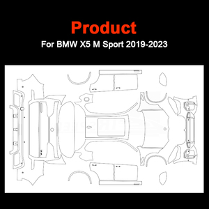 غشاء واقي مقطوع مسبقًا لسيارة بي ام دبليو X5 متر رياضية من من من من من البولي يورثين الحراري الشفاف لطلاء سيارة كاملة مخصص غشاء مضاد للخدش - Product Image 3
