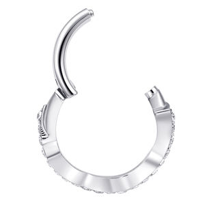 <b>Piercing</b> Stories ASTM F136 <b>Titanium</b> Hinged Segment Ring Earring Cuff Body <b>Piercing</b> <b>Jewelry</b> - Product Image 4