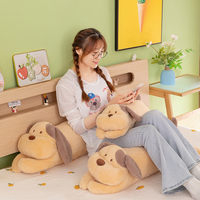 Peluche géante en forme de chiot couché, en coton PP, pour enfants, cadeau d'anniversaire, jouet, coussin