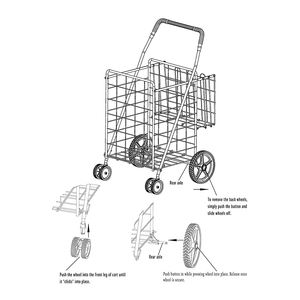 Troli Belanja Lipat Portabel Murah dengan Kursi - Product Image 2