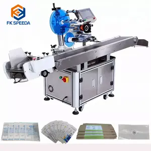 FK812 Mylar Bag Labeling Machine Flat Surface Pouch Applicator With Paging Machine