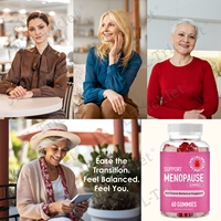 Julong OEM PMS Gummies pour soulager la ménopause, soutien hormonal, supplément de vitamines, gummies pour la ménopause, équilibre hormonal, soulagement de la ménopause