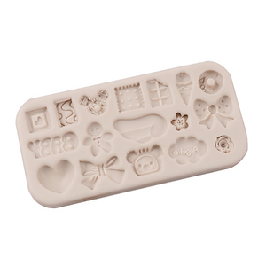 Molde de Silicona para Pastel con Forma Rectangular 3D, 17 Variantes, Diseño de Dibujos Animados, Bonito Lazo, Ala, Chocolate, Helado, Dona, Corazón, Nube - Product Image 3