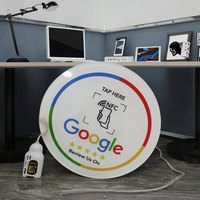 Tarjeta NFC programable de PVC de 13.56MHz, 504 bytes, NFC215 para redes sociales, tarjeta de visita con reseñas de Google, resistente al agua y a la intemperie