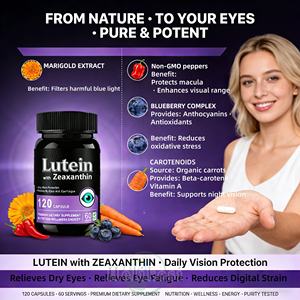Suplemento Vitamínico de Luteína para la Salud Ocular, Cápsulas de Luteína y Zeaxantina, Betacaroteno, Cápsulas de Luteína y Zeaxantina OEM - Product Image 6