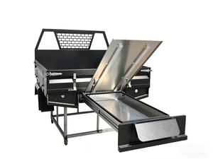 Dual Cab Aluminum Truck Bed Ute Canopy Tray with Under Tray Toolboxes - Product Image 2