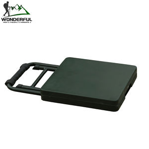 طاولة دراسة فردية قابلة للطي للاستخدام الخارجي مصنوعة من الحديد والبلاستيك المتين، مع مسند ظهر تلسكوبي، تصميم مربع، نمط صيد، قماش أكسفورد - Product Image 3