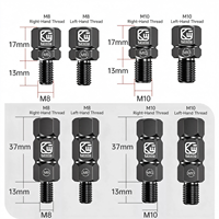 Aksesoris Motor KEWIG M8 M10 Adaptor Pengangkat Spion Motor Konverter Ulir Baja Tahan Karat Ekstensi Spion Belakang