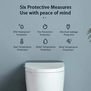 <span class=keywords><strong>WC</strong></span> intelligent portable de conception européenne, bidet intelligent, toilette monobloc en céramique, chasse d'eau électrique automatique, pour usage domestique - Product Image 6
