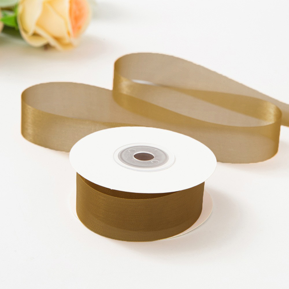 สีน้ำตาลทองอ่อน-4ซม., 20หลาต่อม้วน