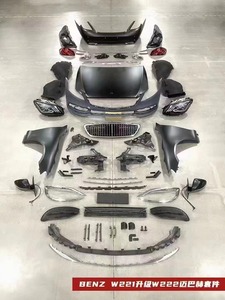 Parachoques exterior de coche, kits de carrocería para <span class=keywords><strong>s</strong></span> class <span class=keywords><strong>2021</strong></span> + W221 W222 W223 a <span class=keywords><strong>maybach</strong></span>, nueva actualización - Product Image 2